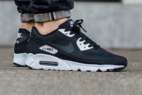 nike air max 90 essential zwart wit leer|nike air max 90.